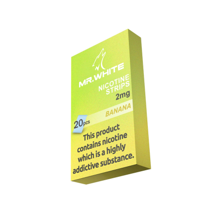 Mr. White 2mg Banana Nicotine Strips - Premier Nicotine Strips Manufacturer