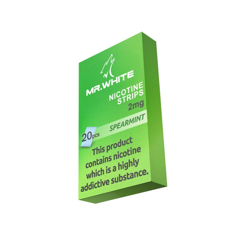 Mr. White 2mg Spearmint Nicotine Strips - Premier Nicotine Strips Manufacturer
