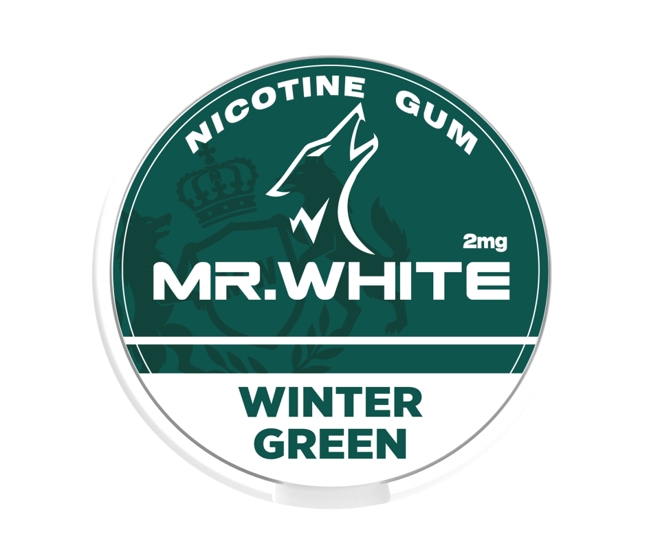 Mr. White 2mg Winter Green Nicotine Gum - Premium Nicotine Gum Manufacturer