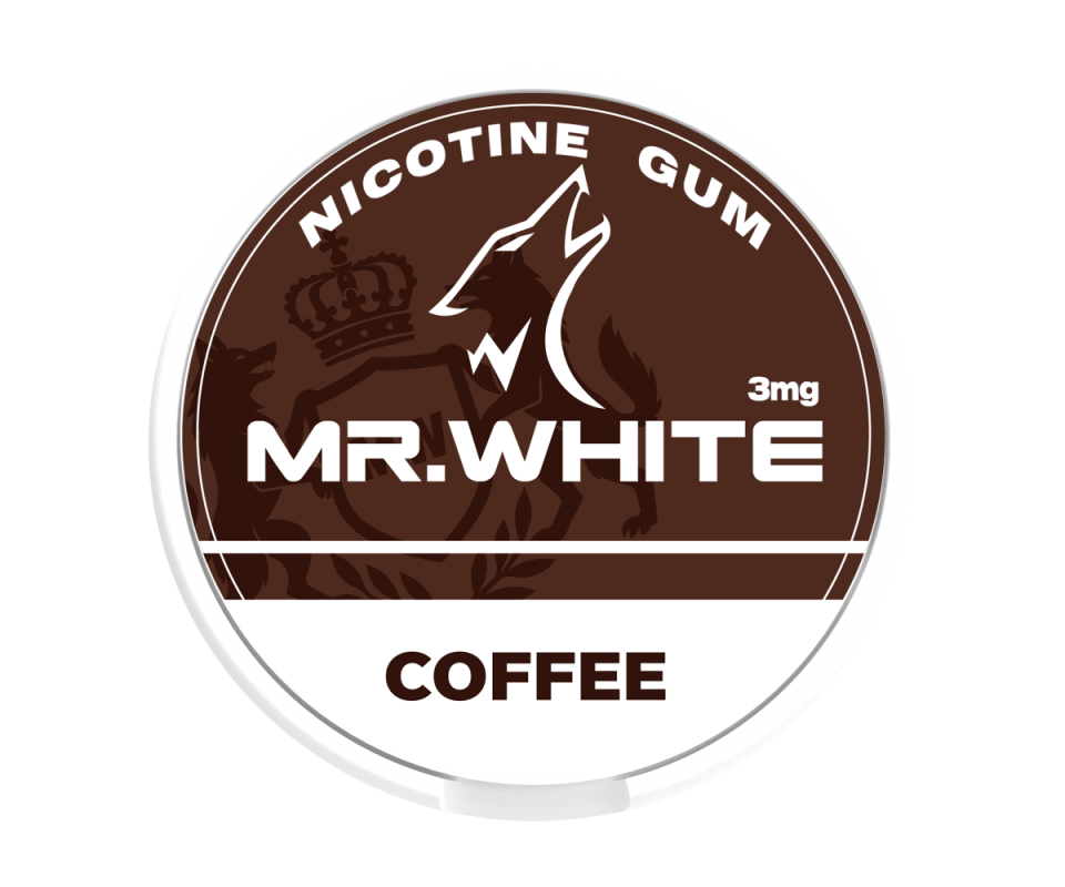 Mr. White 3mg Coffee Nicotine Gum - Premium Nicotine Gum Manufacturer