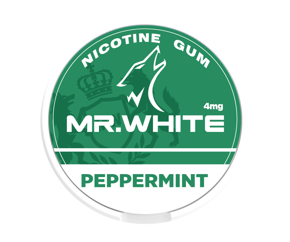 Mr. White 4mg Peppermint Nicotine Gum - Premium Nicotine Gum Manufacturer