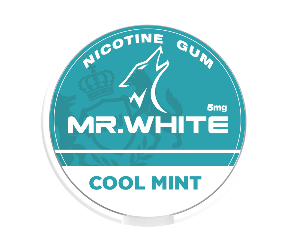 Mr. White 5mg Cool Mint Nicotine Gum - Leading Nicotine Gum Manufacturer