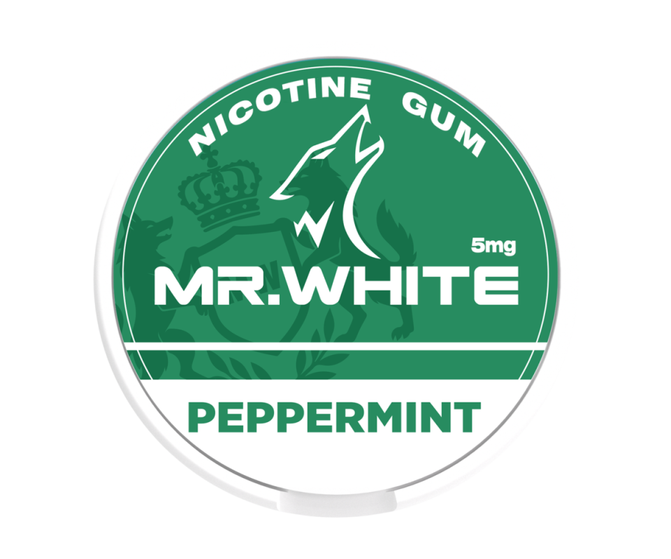 Mr. White 5mg Peppermint Nicotine Gum - Premium Nicotine Gum Manufacturer